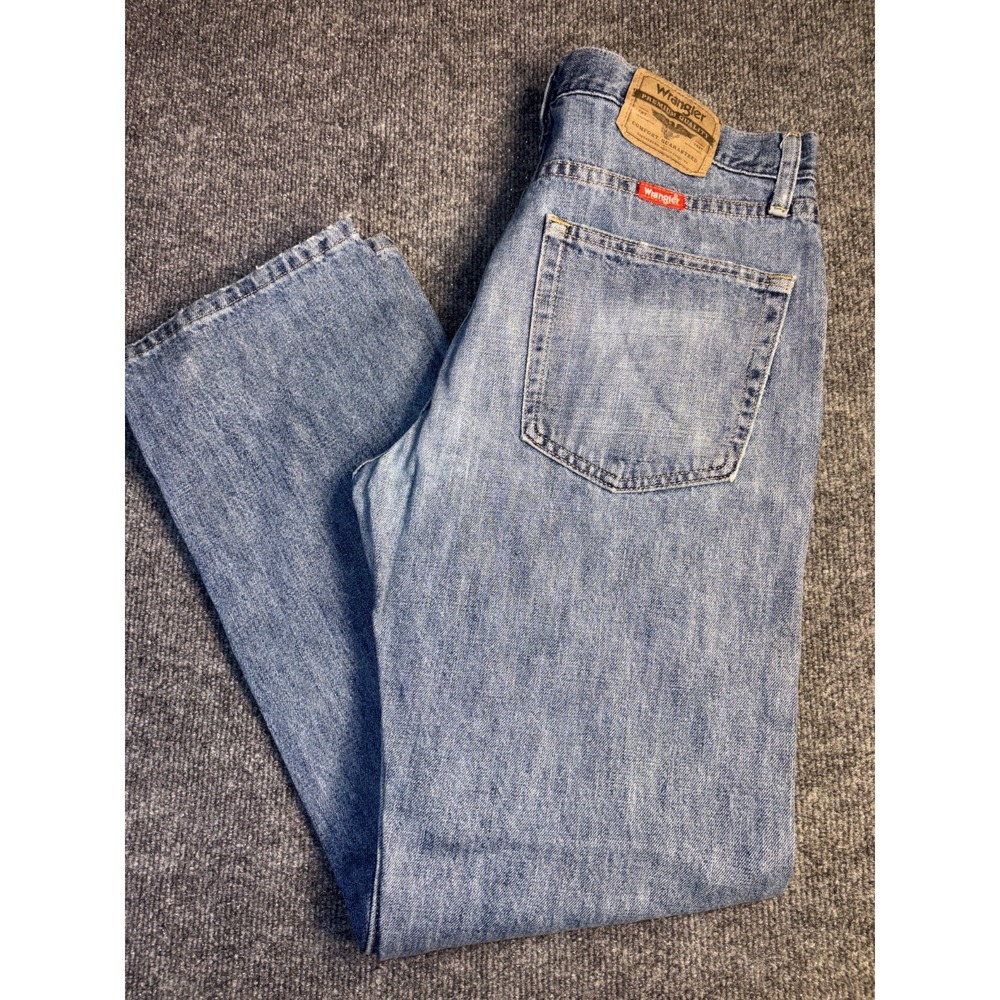 Wrangler Jeans Mens‎ 32x30 Blue Denim Comfort Medium Wash Straight Fit 954T1PH